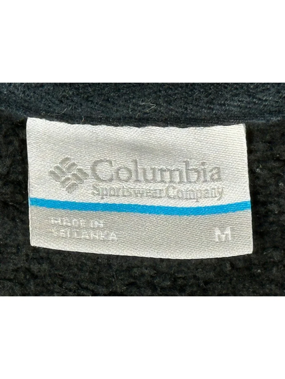 Columbia Great Barlow Basin Pullover Mens M Grey Button Neck Fleece Sweater